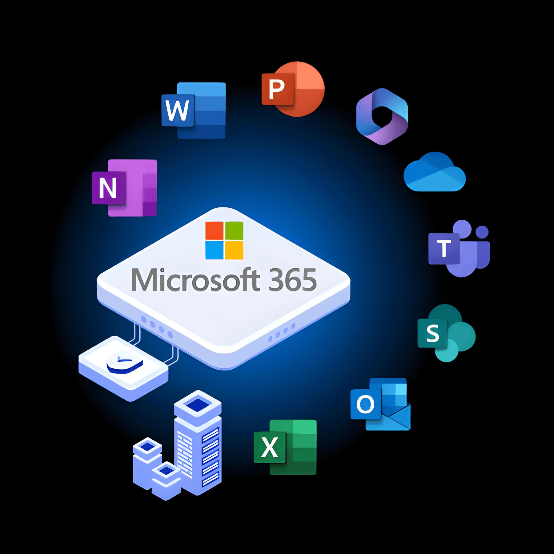 A graphic of various IT Service software logos